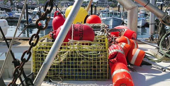 Buoys And Boat Buoys And Boat