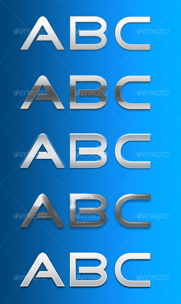 5 Grey Text Styles - Text Effects Styles