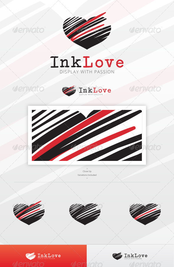 Ink Love Logo Template - Symbols Logo Templates