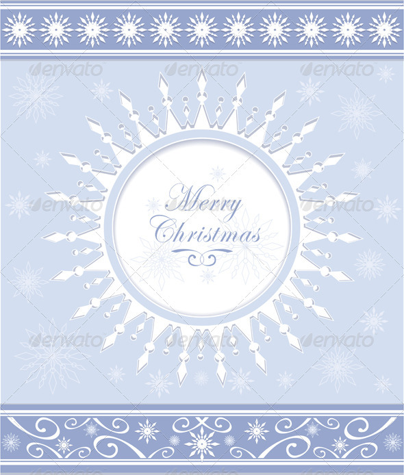 Winter Background or Snowflakes Frame Winter Background or Snowflakes Frame
