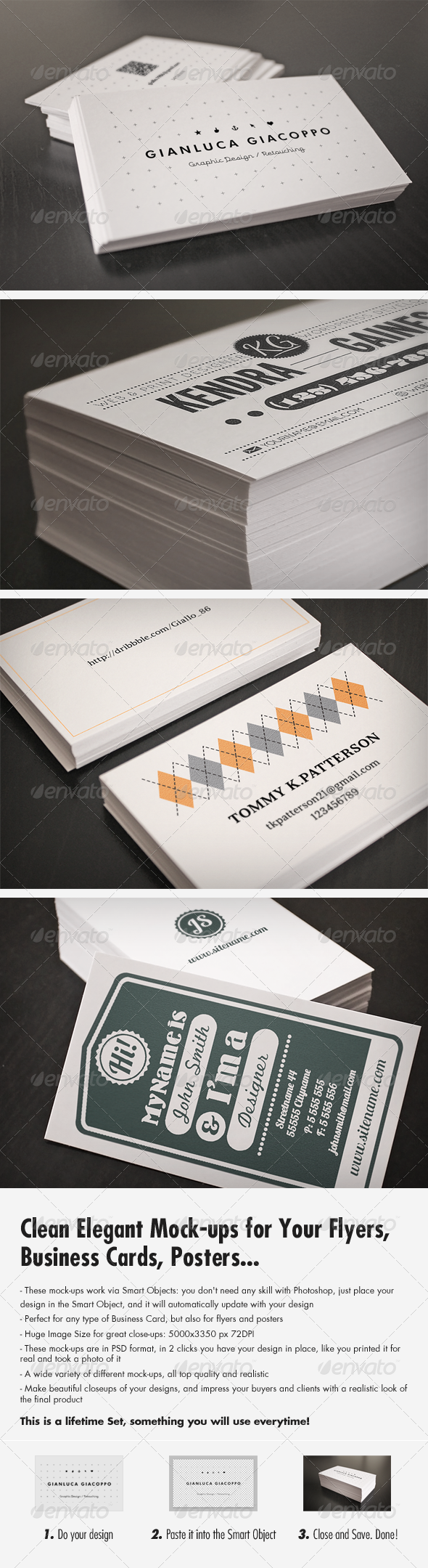 Flyer and Business Card Clean Realistic Mockups Flyer and Business Card Clean Realistic Mockups