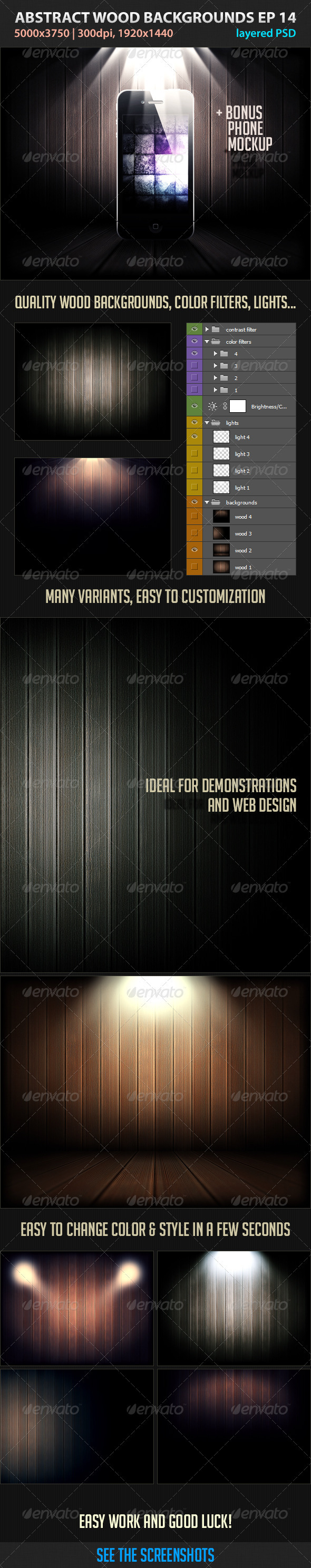 Abstract Wood Backgrounds EP 14 Abstract Wood Backgrounds EP 14