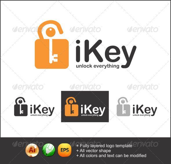 iKey logo - Letters Logo Templates