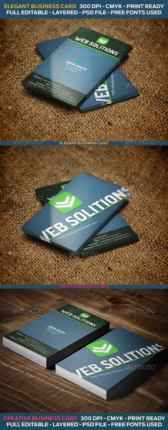Web Developer Business Card Web Developer Business Card