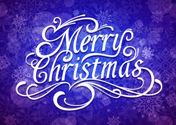 Merry Christmas Vector Calligraphic Lettering Merry Christmas Vector Calligraphic Lettering