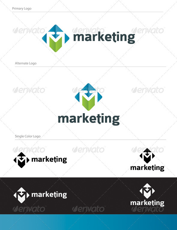 Marketing Abstract Logo Design LET-034 Marketing Abstract Logo Design LET-034