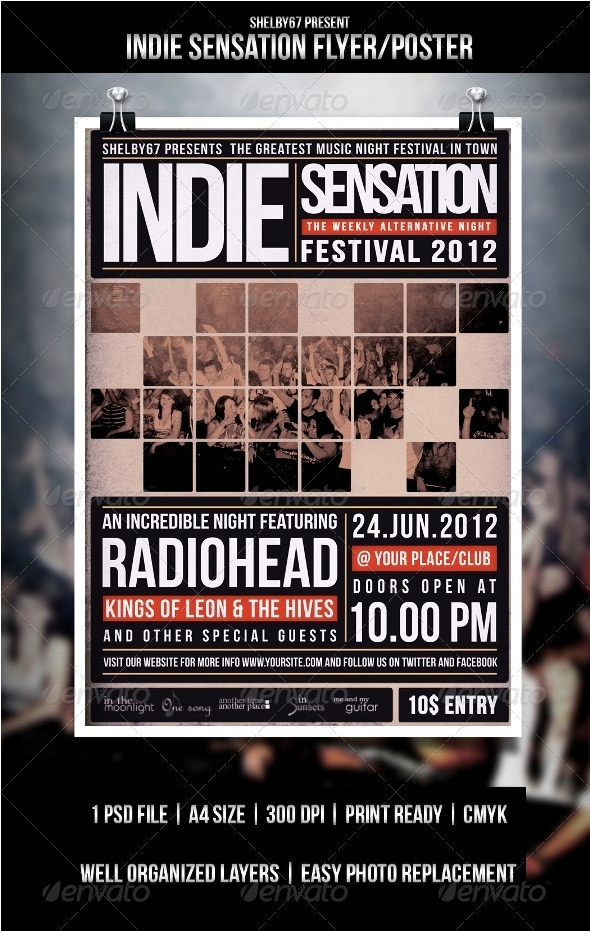Indie Flyer Poster Sensation Indie Flyer Poster Sensation