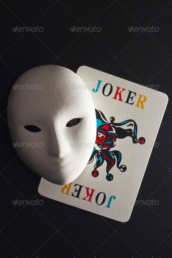 plaster mask and joker