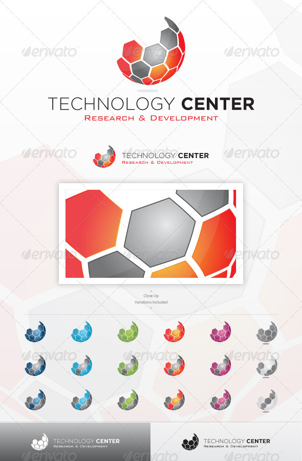 Technology Center - Abstract Logo Templates