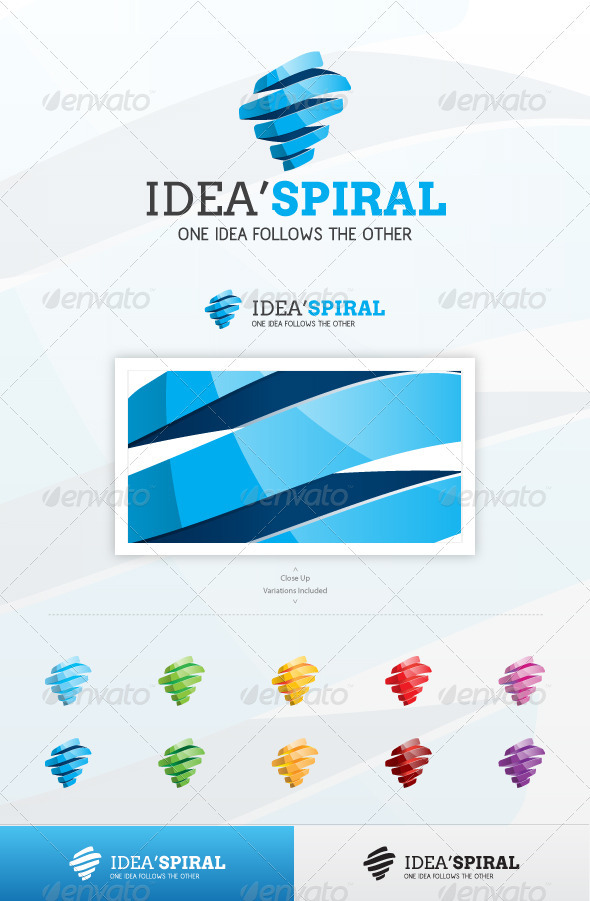 Idea Spiral - Abstract Logo Templates