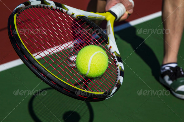 Tennis Forehand Slice from Baseline