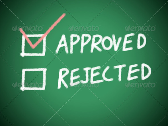 Approved and reject on the blackboard
