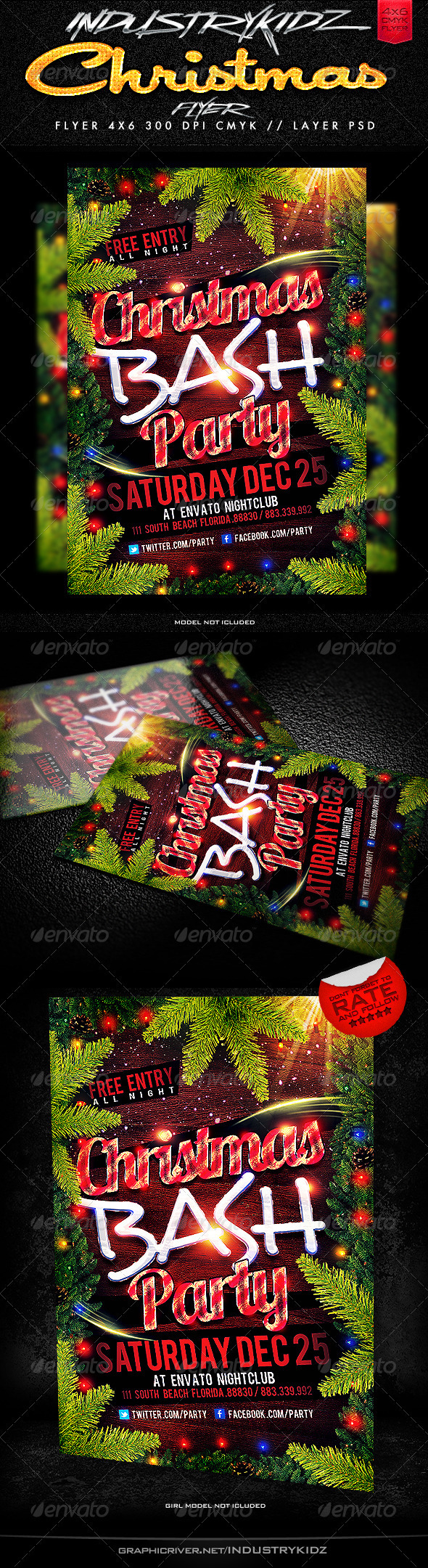 Christmas Party Flyer Templates