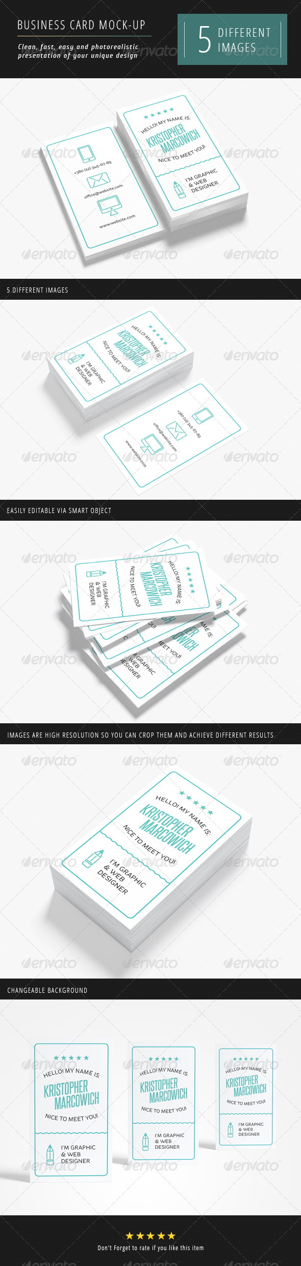 Business Card Mock-up Business Card Mock-up