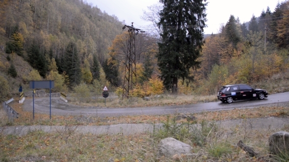 Rally Car In A Curve 1 Rally Car In A Curve 1