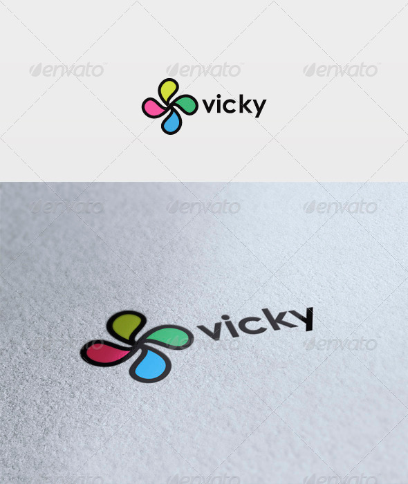 Vicky Logo - Vector Abstract