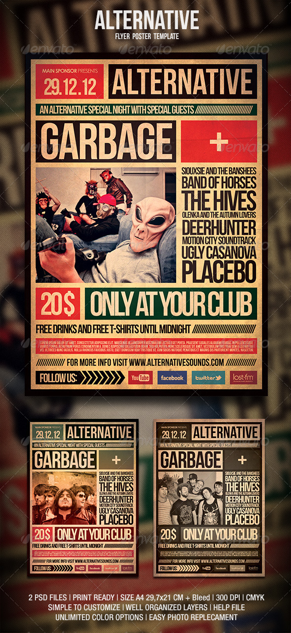 Alternative Flyer / Poster - Events Flyers