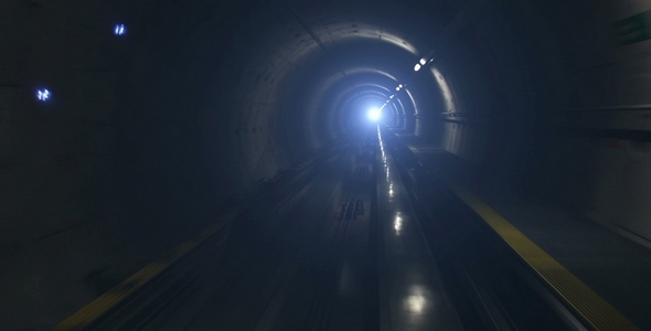 Moving Train In Subway Tunnel Cabin View Moving Train In Subway Tunnel Cabin View