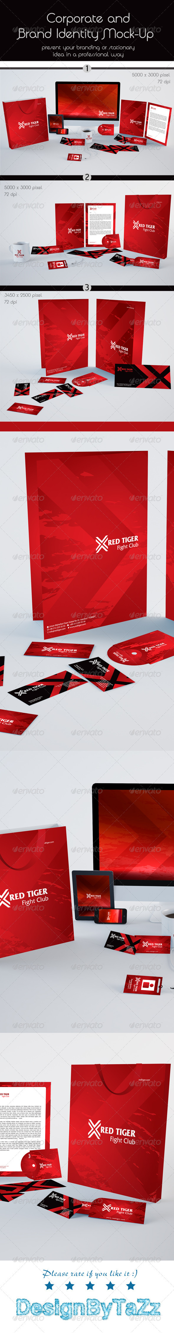 Corporate and Stationery Brand Mock-Up