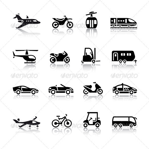 Set of Transport Icons