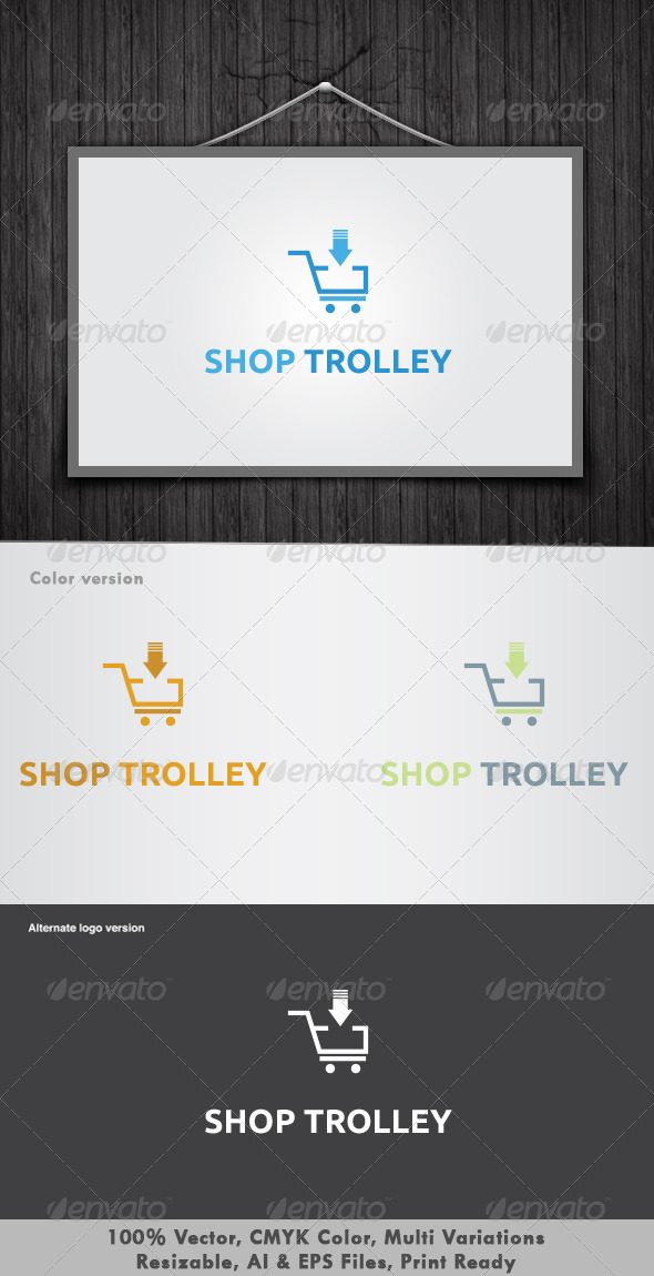 Shop Trolley Logo - Objects Logo Templates