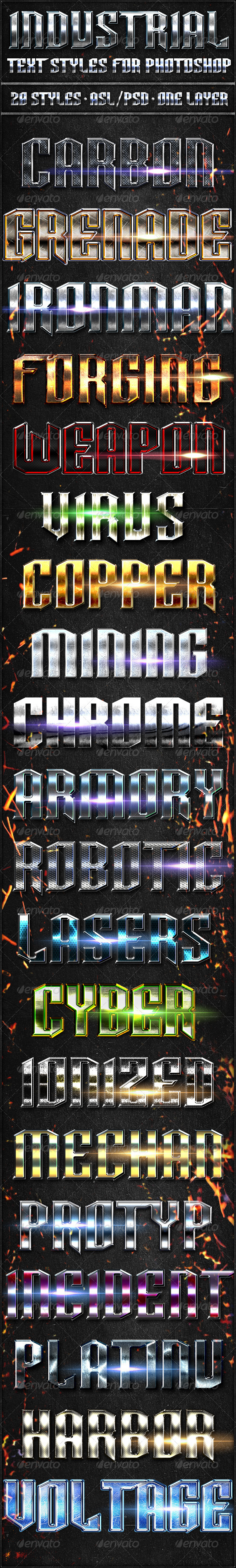 Industrial Pack - Text Styles - Text Effects Styles