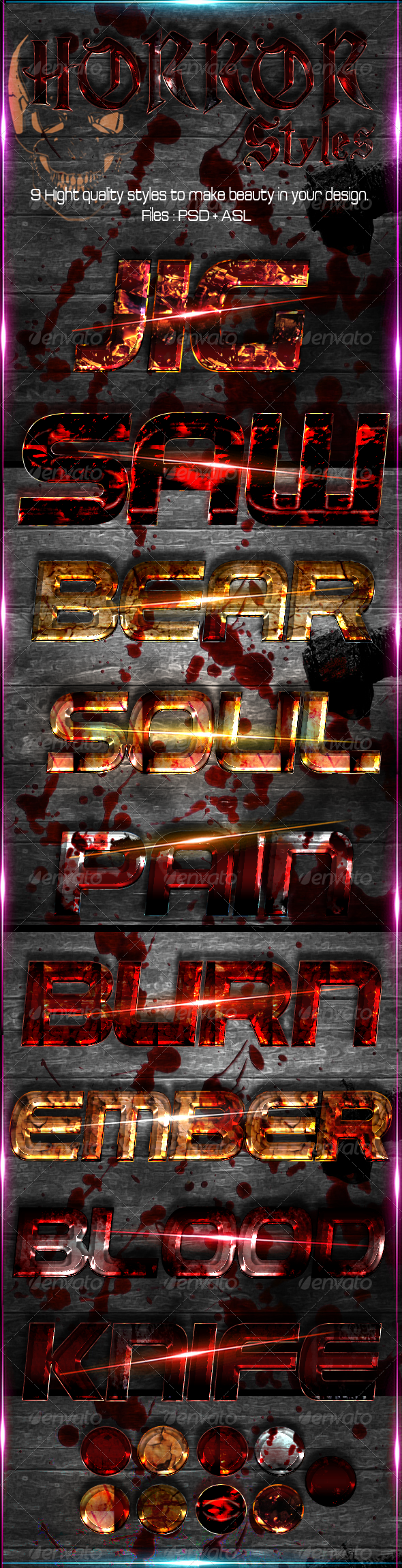 Horror = Styles = - Text Effects Actions