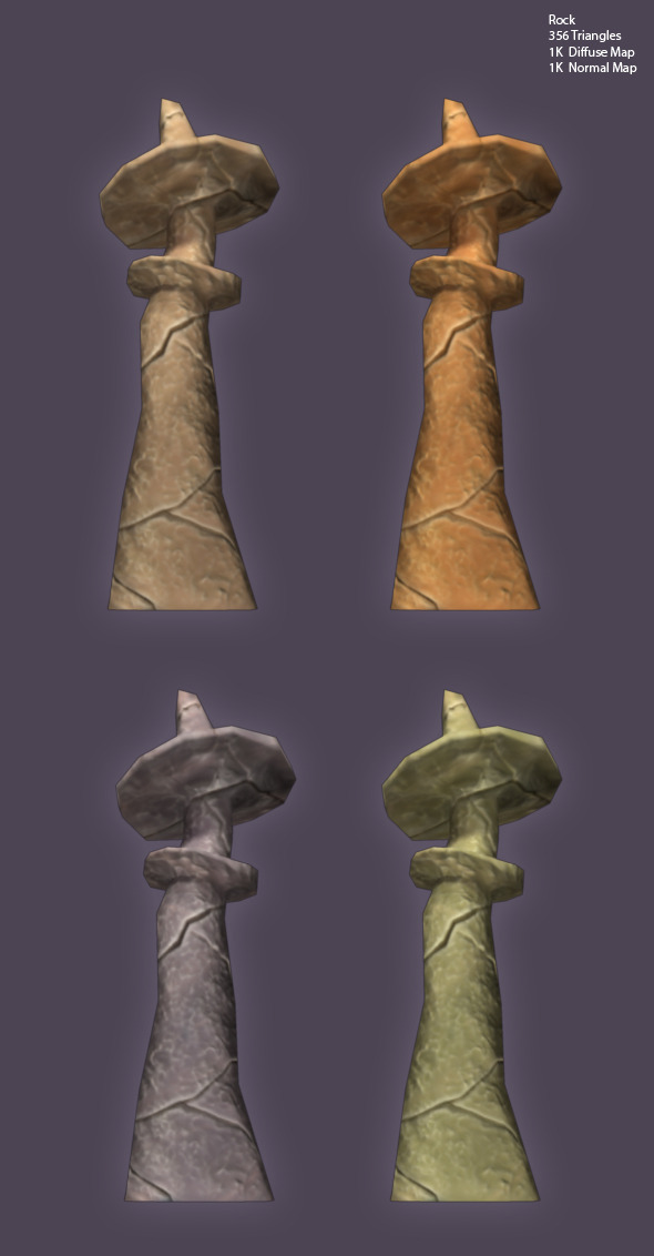 Low Poly Rock Low Poly Rock