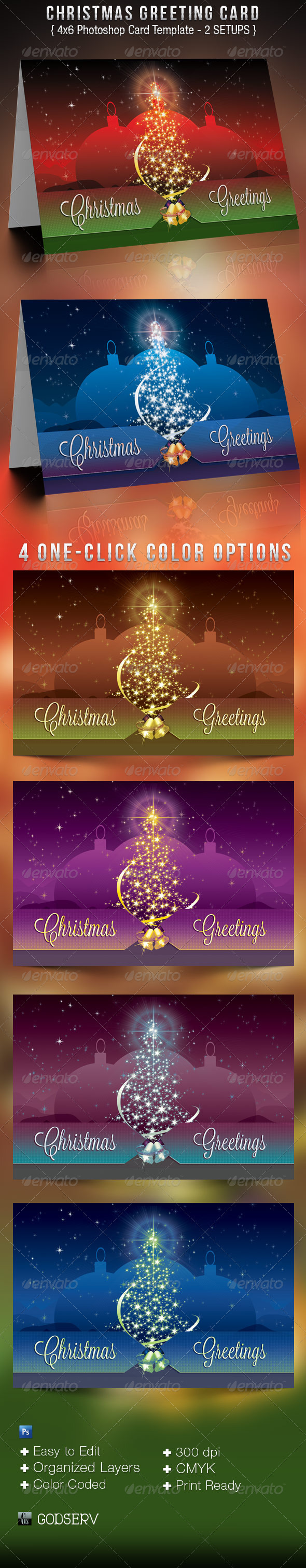 Christmas Greeting Card Template