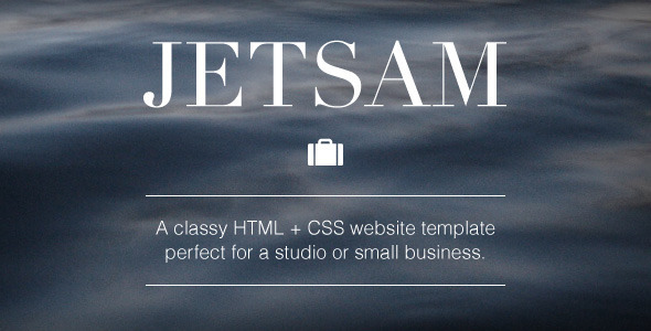 Jetsam HTML + CSS Website Template