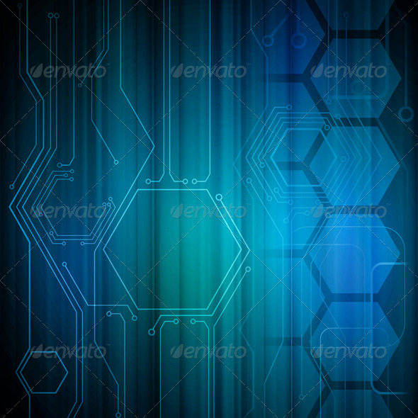 Digital Honeycomb Background Digital Honeycomb Background