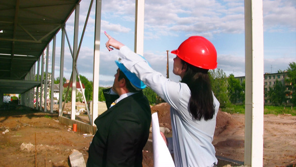 Architects On Construction Site Architects On Construction Site