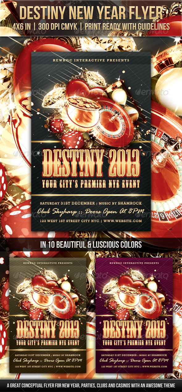 Destiny New Year Flyer - Clubs & Parties Events