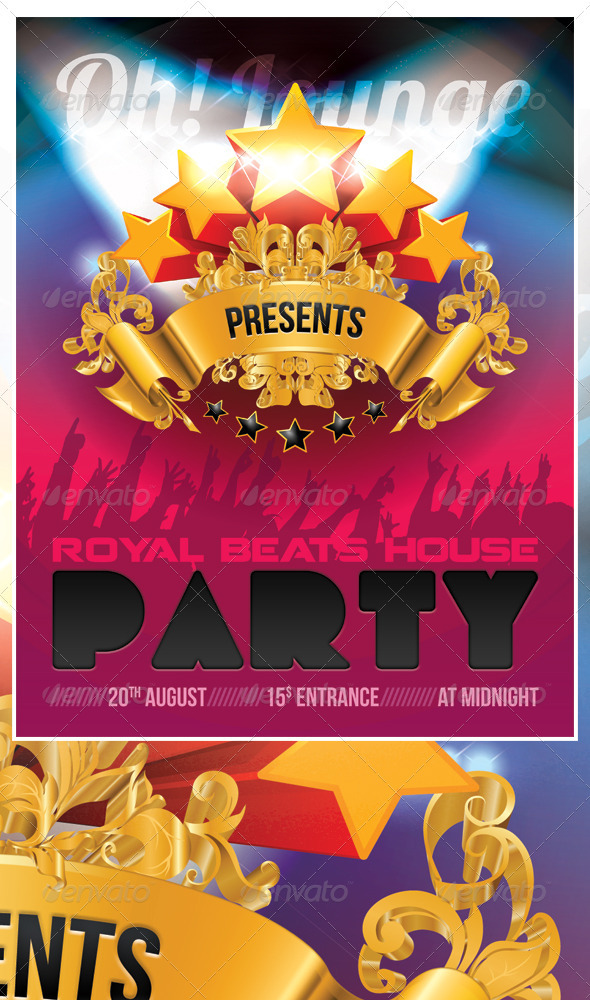 Royal House Party Flyer Royal House Party Flyer
