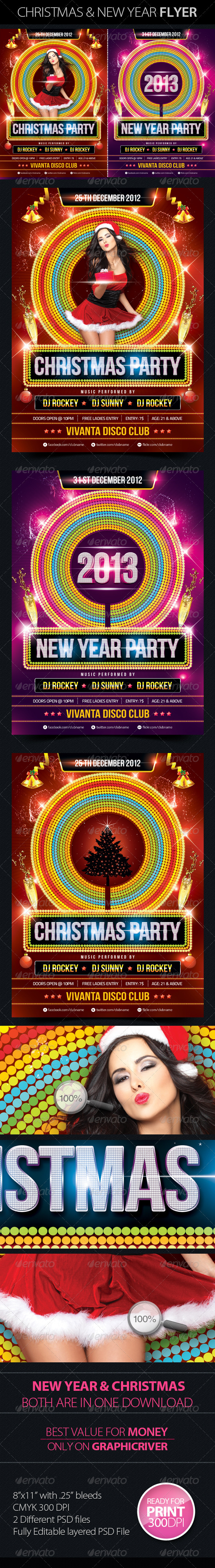 Christmas & New Year Party Flyers Christmas & New Year Party Flyers