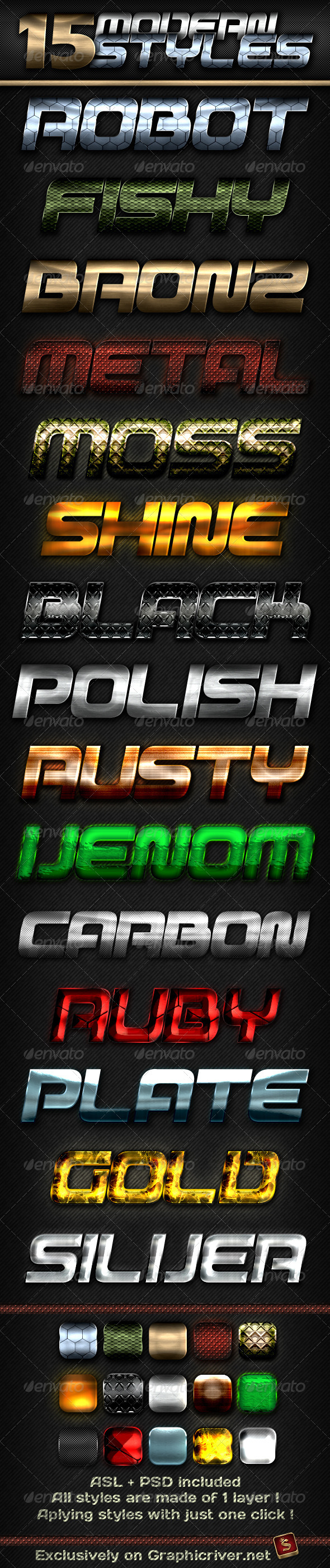15 Modern Styles - Text Effects Styles