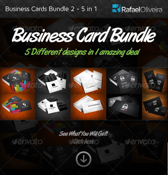 Business Cards Bundle 2 5 in 1 Business Cards Bundle 2 5 in 1