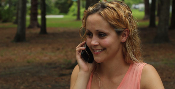 Woman Talking On Cell Phone Woman Talking On Cell Phone
