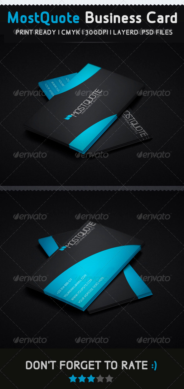 Mostquote Creative Business Card - Creative Business Cards