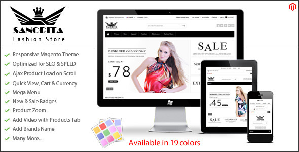 Sanorita - Responsive Magento Theme