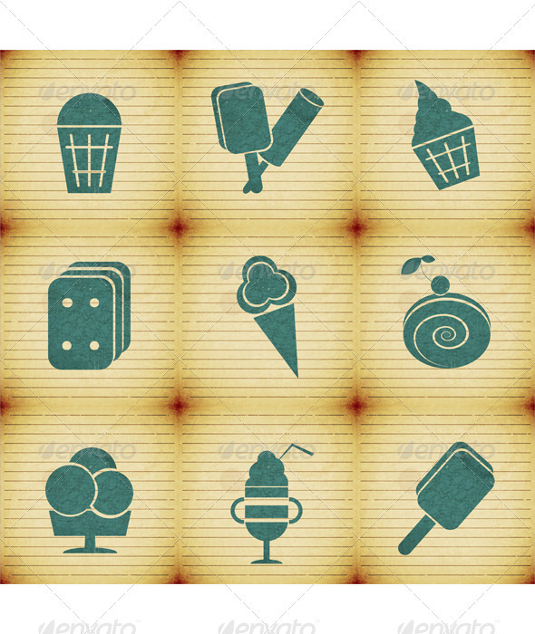 Ice Cream - Labels Set