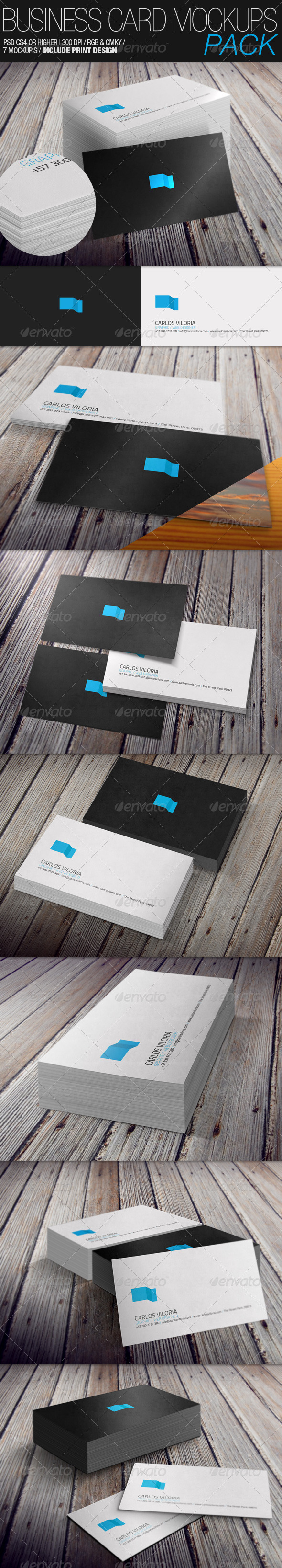 Business Card Mockup s Pack Business Card Mockup s Pack