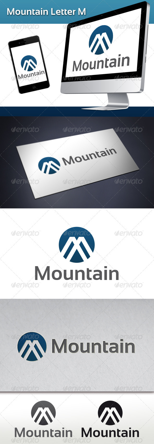 Mountain Letter M Logo