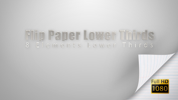 Flip Paper Lower Thirds Flip Paper Lower Thirds