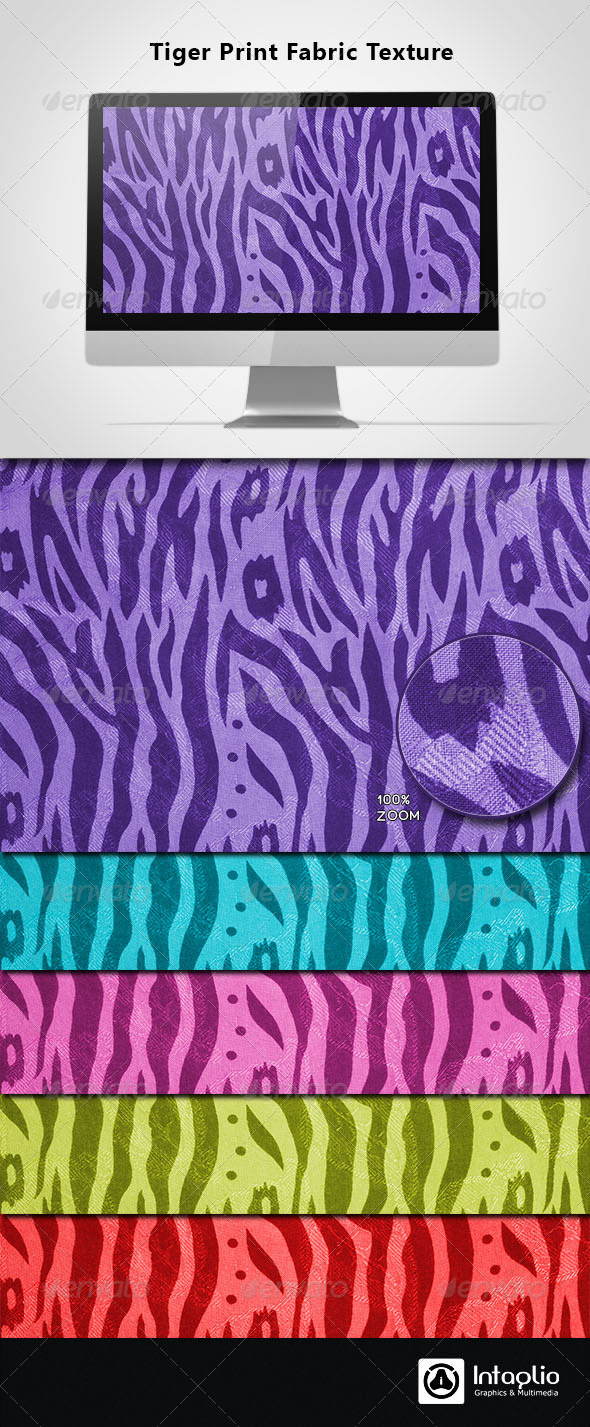 Tiger Print Fabric Texture Tiger Print Fabric Texture