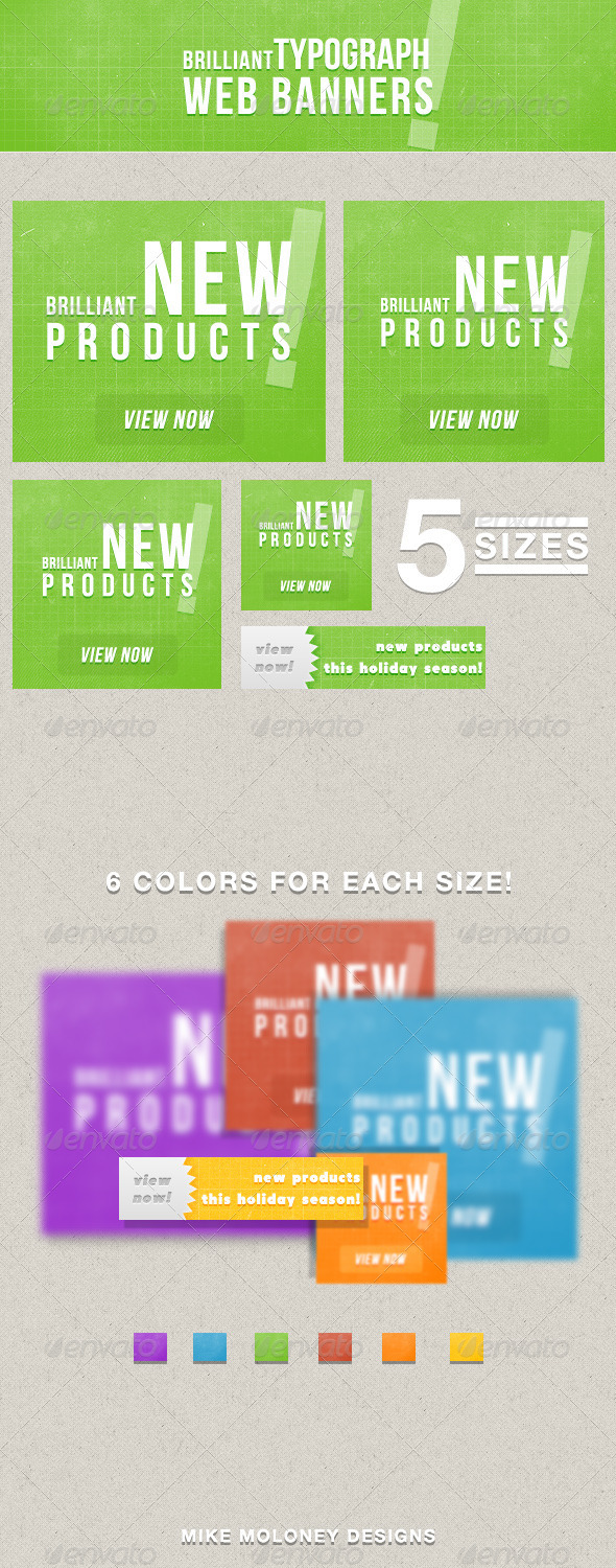 Typograph Web Banners Typograph Web Banners