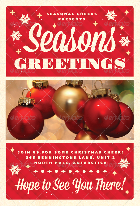 Greetings - Christmas Flyer Template