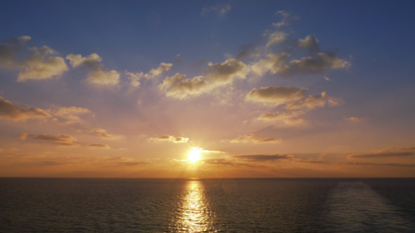 Sea Sunset From The Ship Sea Sunset From The Ship