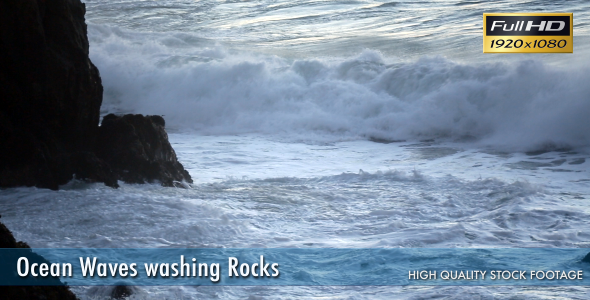 Ocean Waves Washing Rocks Ocean Waves Washing Rocks