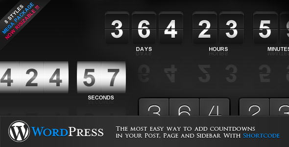 preview - jCountdown Mega Package-wordpress倒计时插件分享